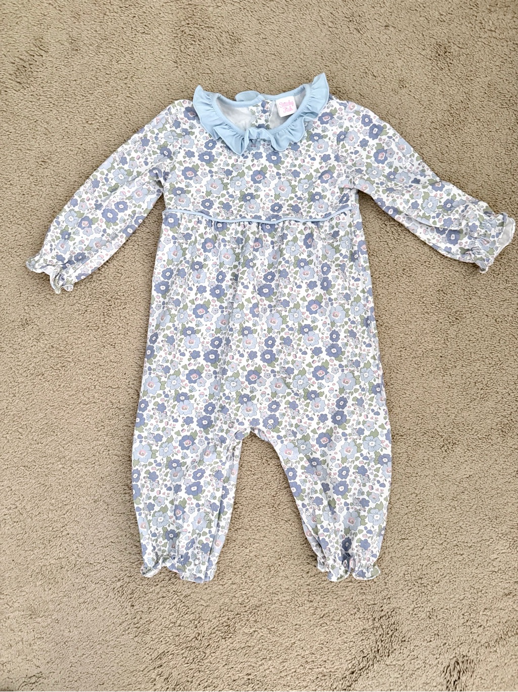 Stitchy Fish Bellflower Beauty Romper